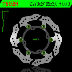 Disco de freno NG BRAKES ondulado flotante Ø270mm · ref 9621151XBH