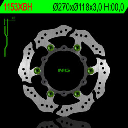 Disco de freno NG BRAKES ondulado flotante Ø270mm · ref 9621153XBH