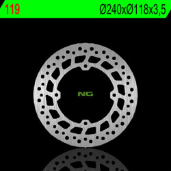 Disco de freno NG BRAKES redondo fijo