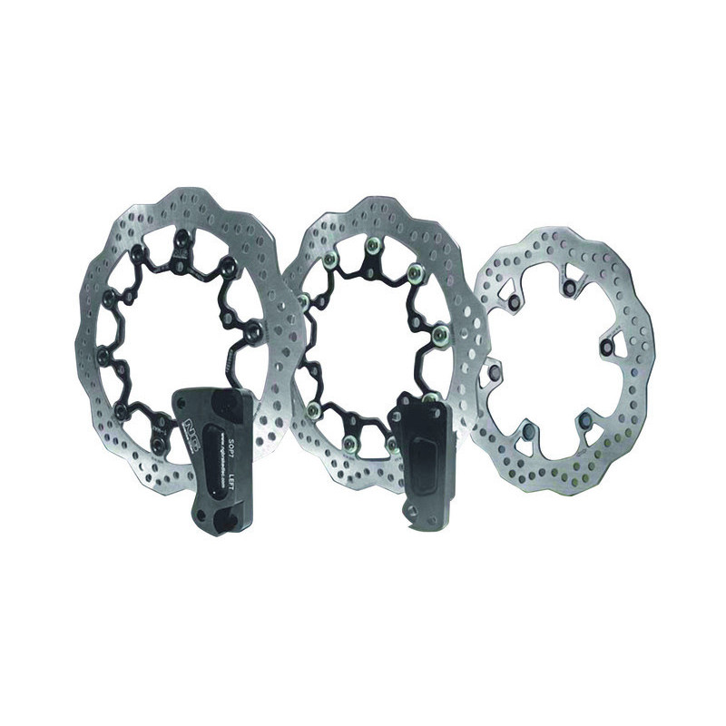 Kit disco de freno sobredimensionado NG BRAKES ondulado flotante