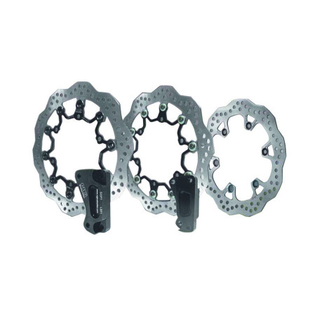 Kit disco de freno sobredimensionado NG BRAKES ondulado flotante