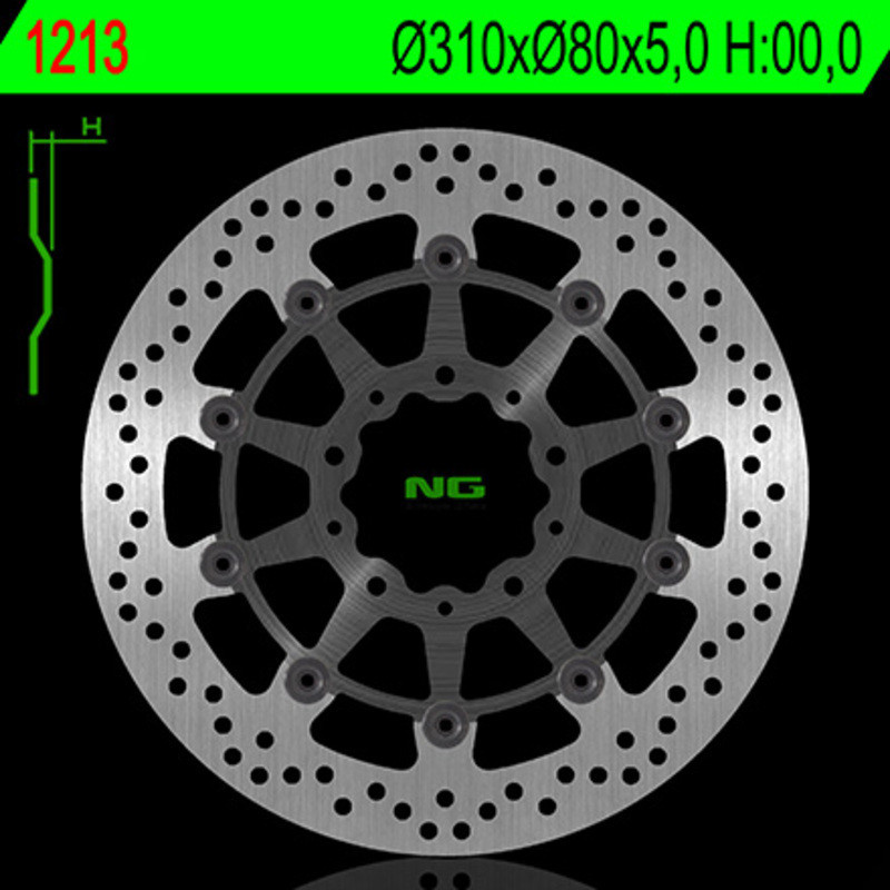 Disco de freno NG BRAKES redondo flotante