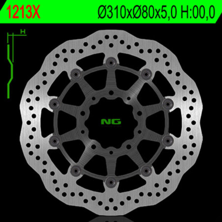 Disco de freno NG BRAKES ondulado flotante