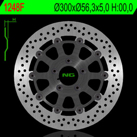 Disco de freno NG BRAKES redondo flotante