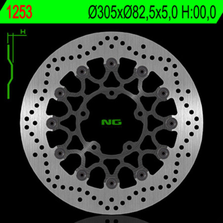 Disco de freno NG BRAKES redondo flotante