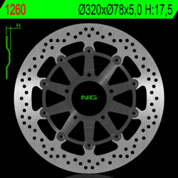 Disco de freno NG BRAKES redondo flotante