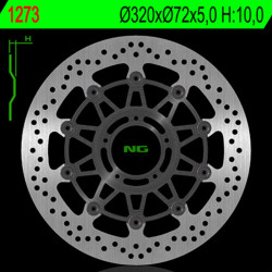 Disco de freno NG BRAKES redondo flotante