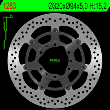 Disco de freno NG BRAKES redondo flotante