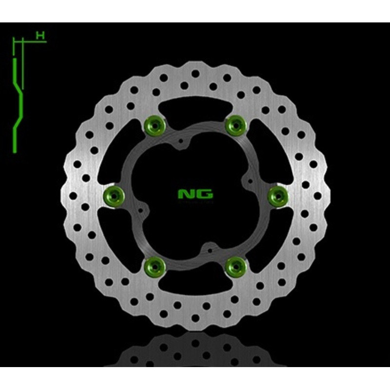 Disco de freno NG BRAKES ondulado flotante