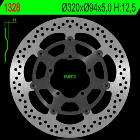 Disco de freno NG BRAKES redondo flotante