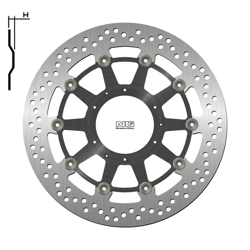 Disco de freno NG BRAKES redondo flotante
