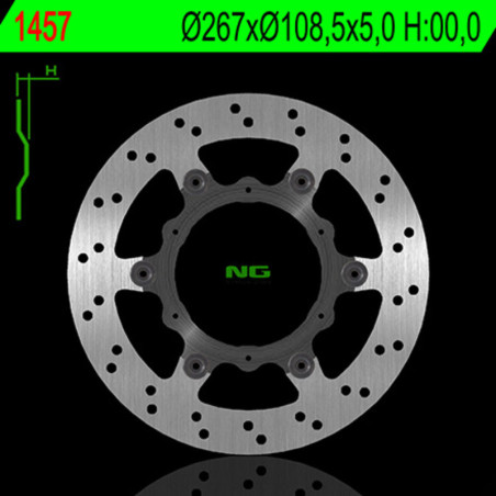 Disco de freno NG BRAKES redondo flotante