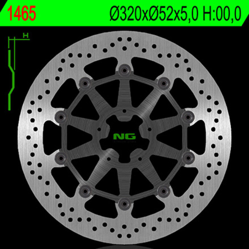 Disco de freno NG BRAKES redondo flotante