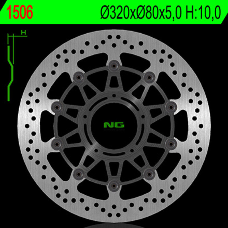 Disco de freno NG BRAKES redondo flotante