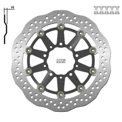 Disco de freno NG BRAKES ondulado flotante
