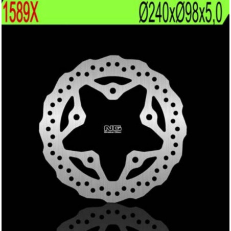 Disco de freno NG BRAKES ondulado fijo