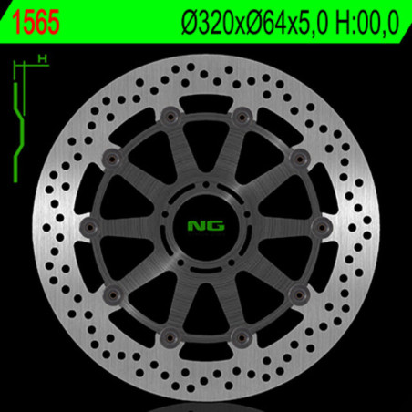 Disco de freno NG BRAKES redondo fijo