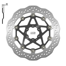 Disco de freno NG BRAKES ondulado flotante