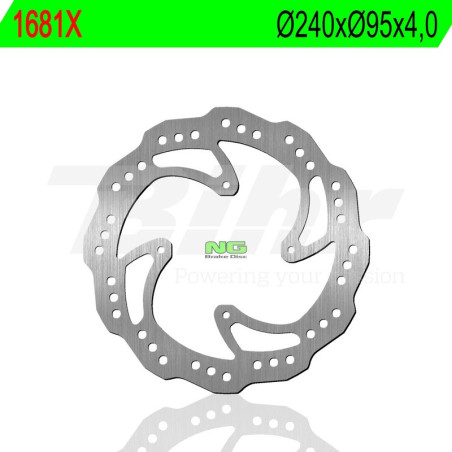 Disco de freno NG BRAKES ondulado fijo