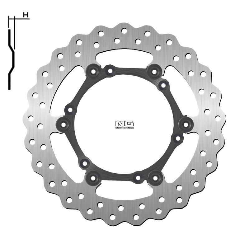 Disco de freno NG BRAKES ondulado flotante