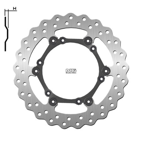 Disco de freno NG BRAKES ondulado flotante