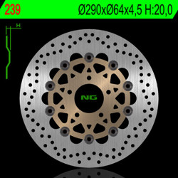 Disco de freno NG BRAKES redondo flotante