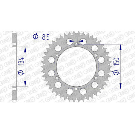 Corona AFAM aluminio ultraligera autolimpiable 17206 - Paso 520