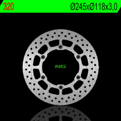Disco de freno NG BRAKES redondo fijo Ø245mm · ref 962320