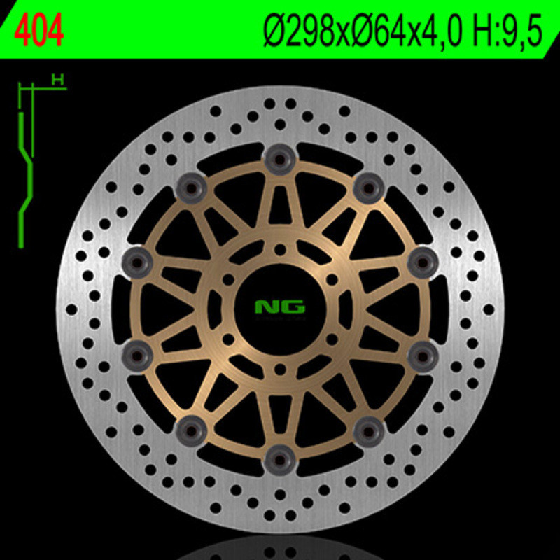 Disco de freno NG BRAKES redondo flotante