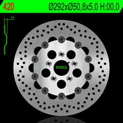 Disco de freno NG BRAKES redondo flotante