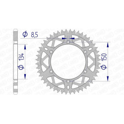 Corona AFAM aluminio ultraligera autolimpiable 17206 - Paso 520