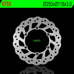 Disco de freno NG BRAKES ondulado fijo Ø250mm · ref 962675X