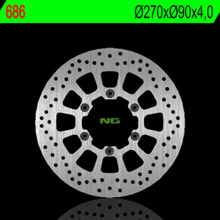 Disco de freno NG BRAKES redondo fijo