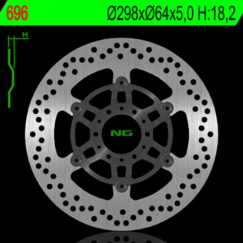 Disco de freno NG BRAKES redondo flotante