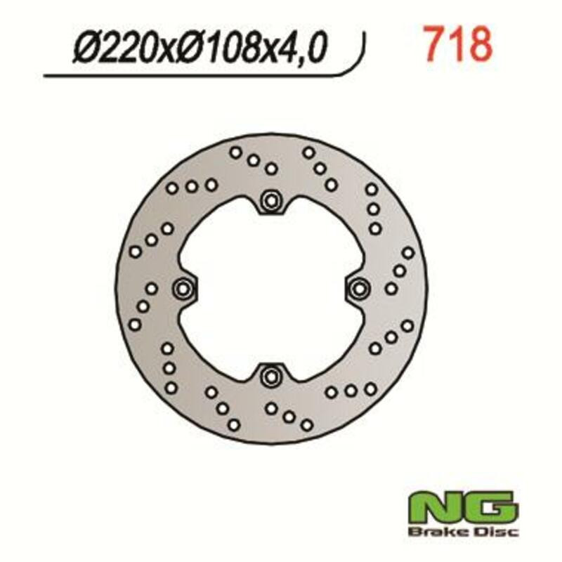 Disco de freno NG BRAKES redondo fijo