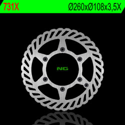 Disco de freno NG BRAKES ondulado fijo