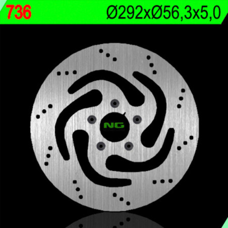 Disco de freno NG BRAKES redondo fijo
