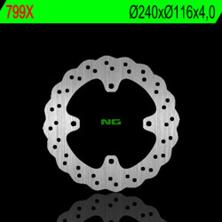 Disco de freno NG BRAKES ondulado fijo Ø240mm · ref 962799X