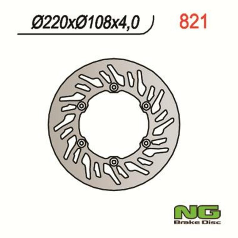 Disco de freno NG BRAKES redondo fijo