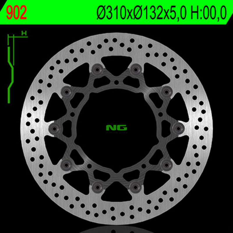 Disco de freno NG BRAKES redondo flotante