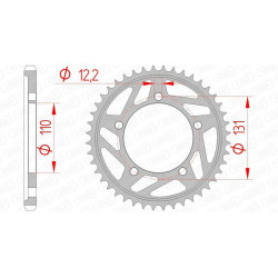 Kit de cadena 525XHR3 16/45 Standard - corona Standard 164800 2