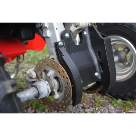 Protector trasero de cárter AXP 6 mm negro Honda TRX450R