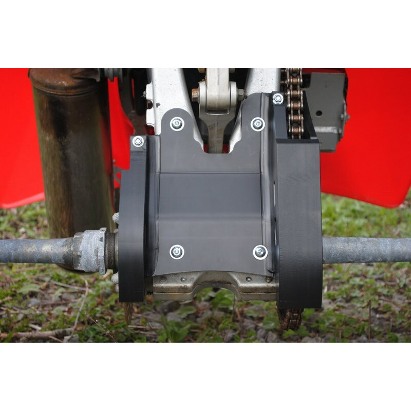 Protector trasero de cárter AXP 6 mm negro Honda TRX450R