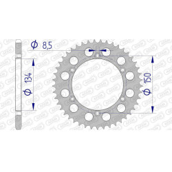 Corona AFAM aluminio ultraligera autolimpiable 17206 - Paso 520