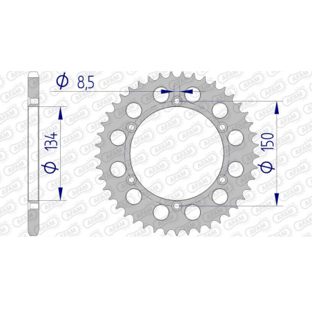 Corona AFAM aluminio ultraligera autolimpiable 17206 - Paso 520