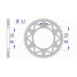 Corona AFAM aluminio ultraligera autolimpiable 17206 - Paso 520