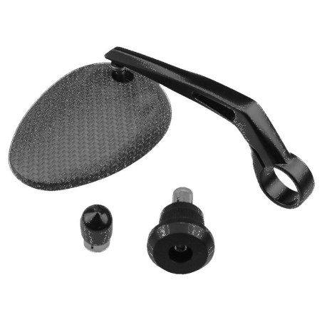 Retrovisor ambos lados universal HIGHSIDER smart al puño ovalado carbon look