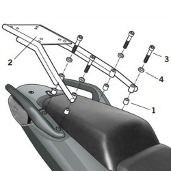 Fijaciones Top SHAD Honda CBF 1000'10