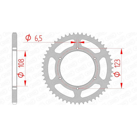 Kit de cadena AFAM A420M 11/53 - Corona standard tipo 92114