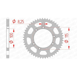 Kit de cadena AFAM A420M 11/58 - Corona standard tipo 92115 2